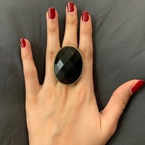 Statement ring - black